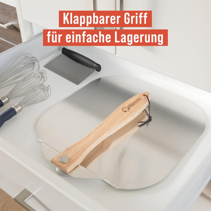 Pizzaschieber perforiert Aluminium mit Klappgriff 35x40 cm - Bild 6
