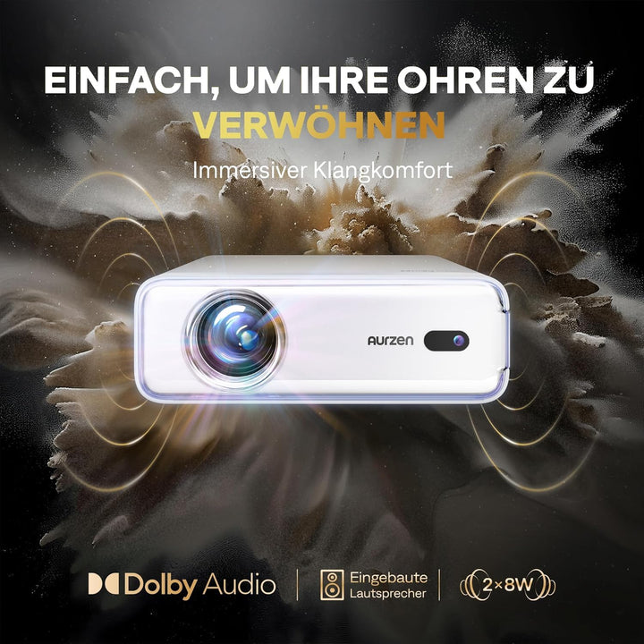 Heimkino Beamer Full HD 1080P mit Netflix, WiFi 6 &amp; Dolby Audio - Bild 5