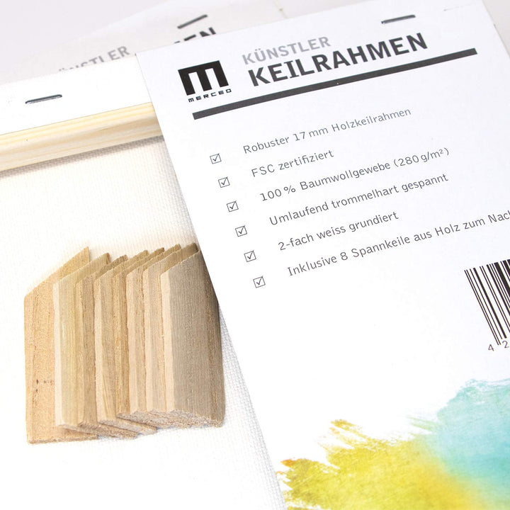 Leinwand 80x120cm 2er-Set Baumwolle 280g/m² für Acryl und Öl - Bild 9