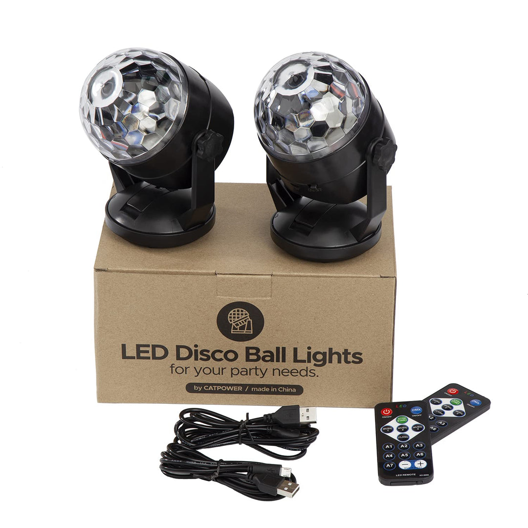 Party Disco Licht RGB Stroboskop mit Fernbedienung, USB &amp; Batterie