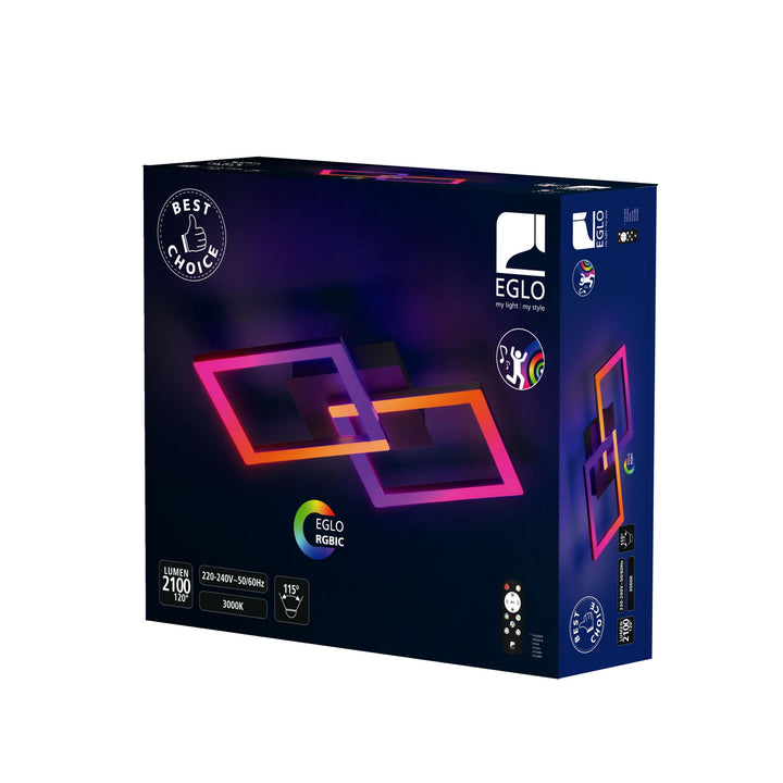 Deckenleuchte RGBIC LED mit Fernbedienung 52,5 cm Gaming Ambientebeleuchtung - Bild 9