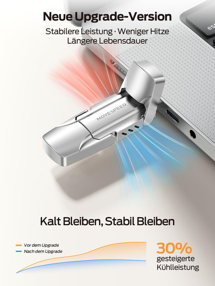 USB Stick 1TB Dual USB-C &amp; USB-A 3.2 Gen2 externe SSD Zink - Bild 3