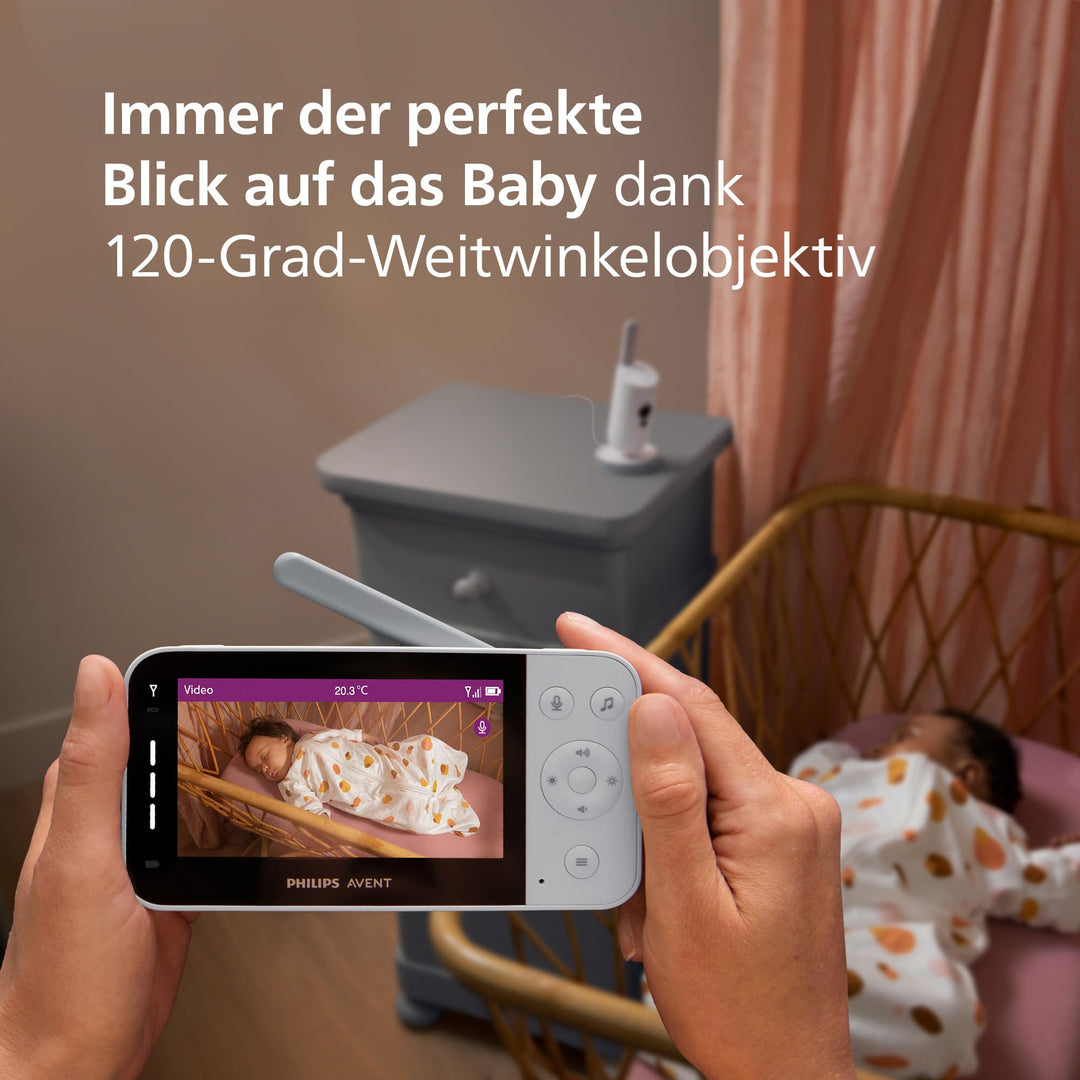 Babyphone mit HD-Kamera und WLAN 1080p Nachtsicht Gegensprechfunktion - Bild 5