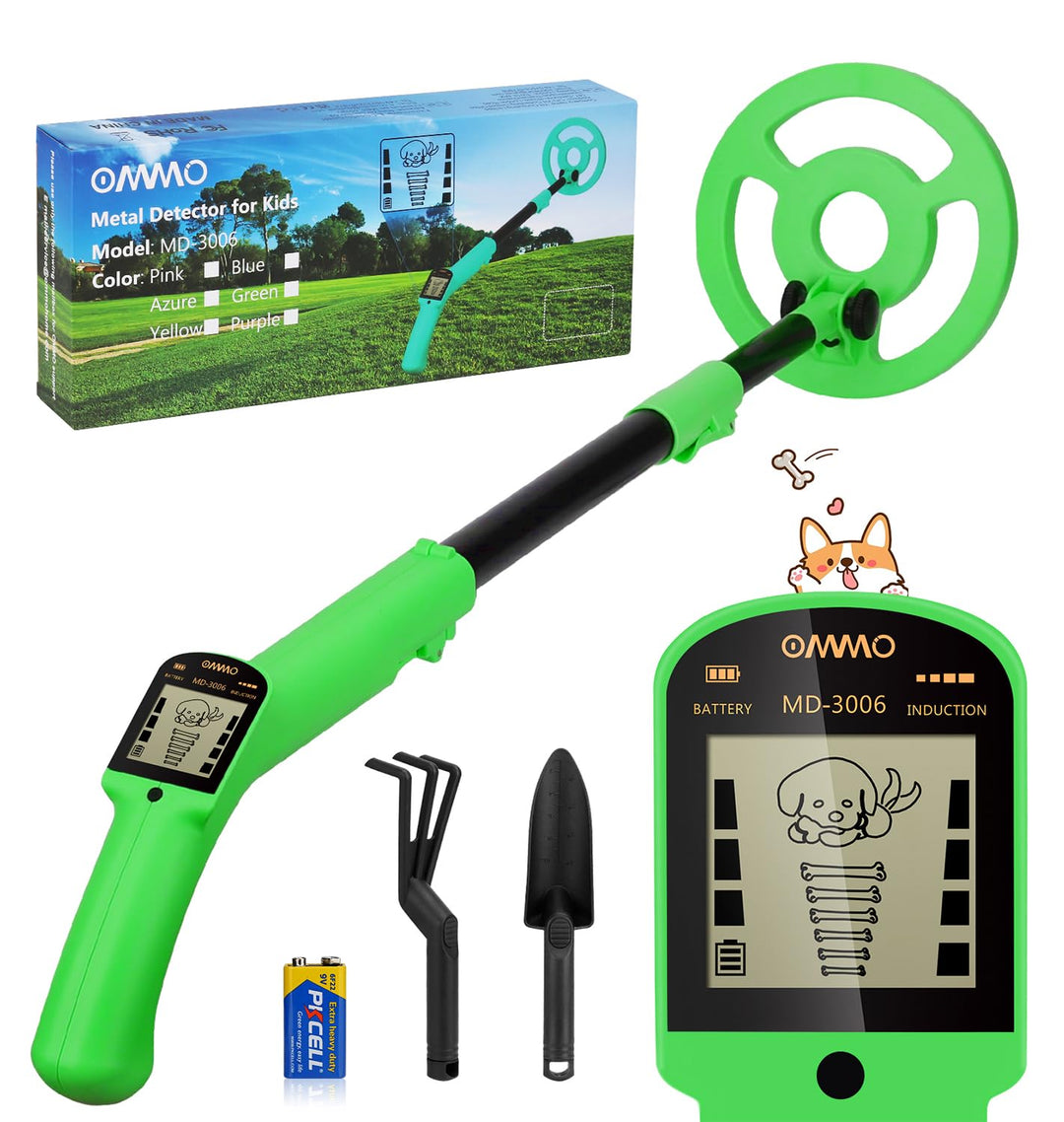 Metalldetektor Kinder mit LCD-Display faltbar 0,76 kg ab 8 Jahren