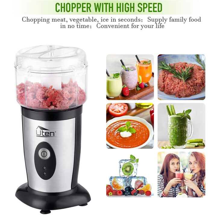 Standmixer 5-in-1 mit To-Go-Becher 1,25L Edelstahl 220W - Bild 3