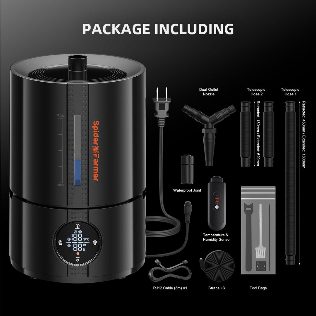 Growzelt Luftbefeuchter 5L Smart mit Timer 4 Nebelstufen 35-95% - Bild 8