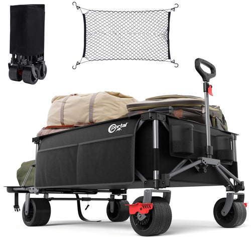 Bollerwagen faltbar 600L mit Heckklappe 180kg Tragkraft Outdoor