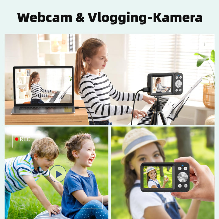 Digitalkamera 4K 64MP mit Dual-Display 18x Zoom für Kinder - Bild 6