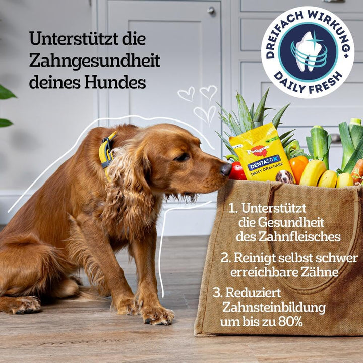 Zahnpflege-Kausnack grosse Hunde ab 25 kg Fresh 4x28 Stück - Bild 3
