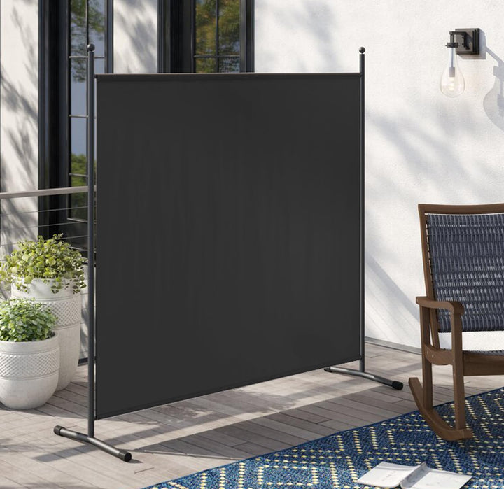 Paravent Outdoor Wetterfest 180x183 cm Grau Stahl Sichtschutz - Bild 8