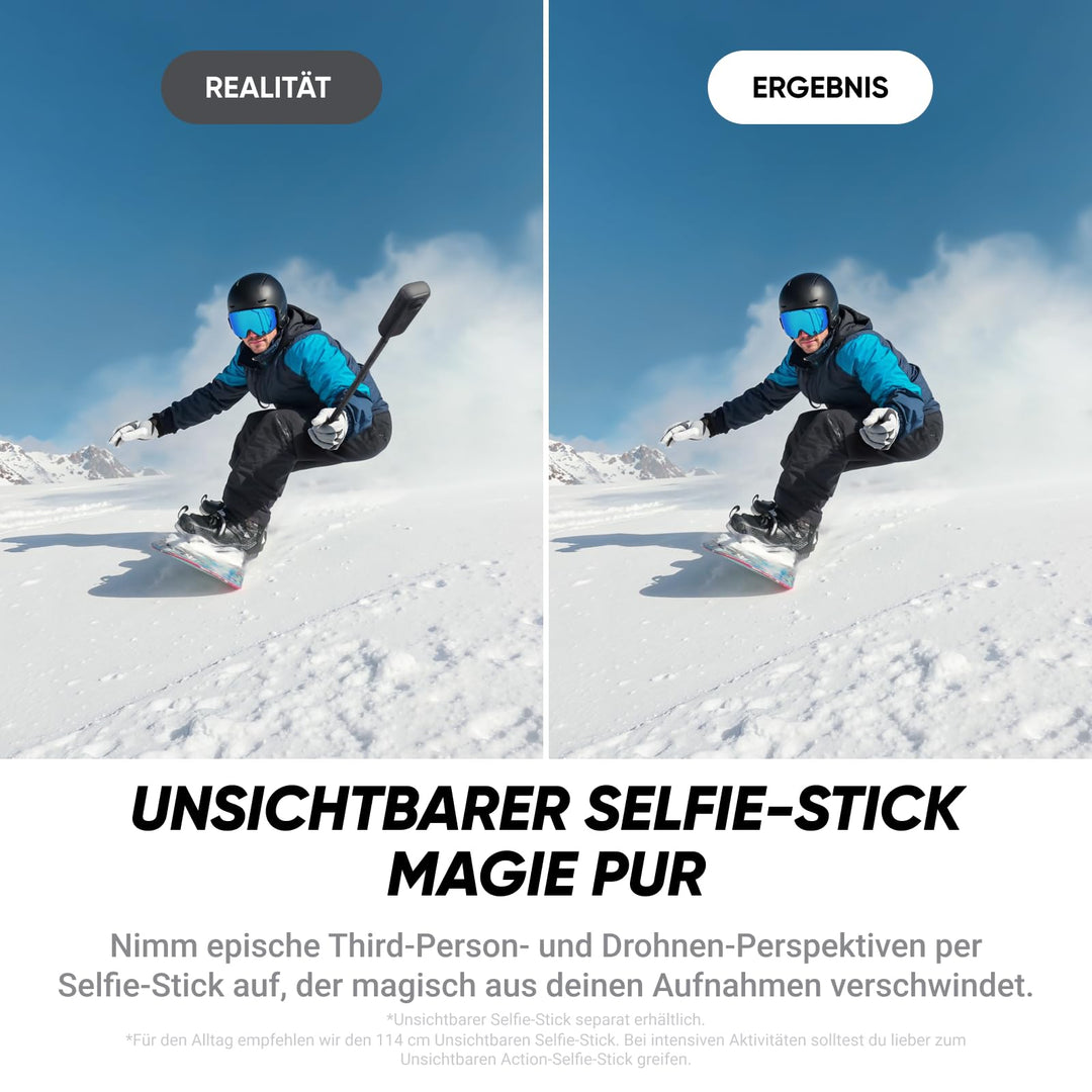 360-Grad-Actionkamera 8K 30fps mit Selfie-Stick, 165g leicht - Bild 7