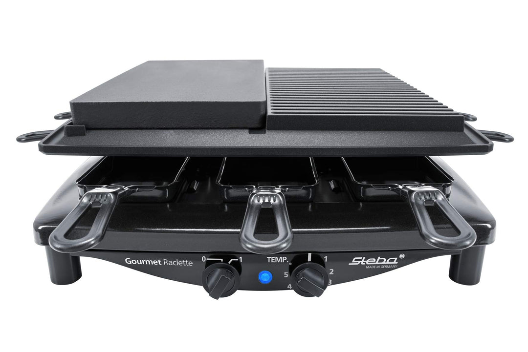 Raclette-Grill 8 Personen mit Steinplatte &amp; Antihaft-Grillplatte - Bild 7