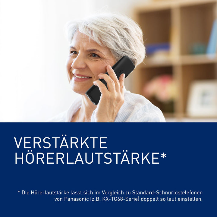 Schnurlostelefon Set mit Anrufbeantworter 3 Mobilteile grosse Tasten Senioren - Bild 3