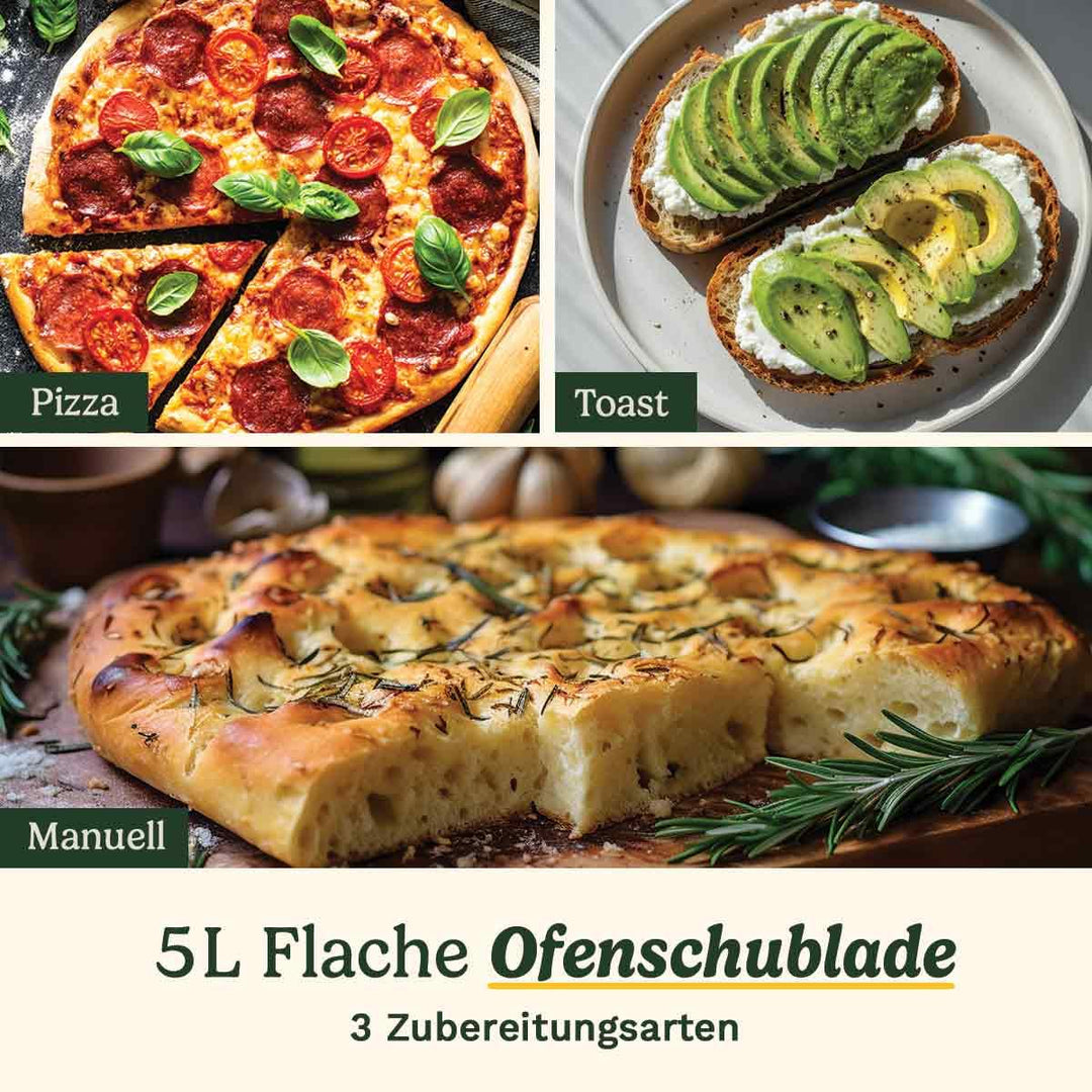 Heissluftfritteuse 3 Zonen 13,6 L PFAS-frei mit Ofen &amp; Grill - Bild 4