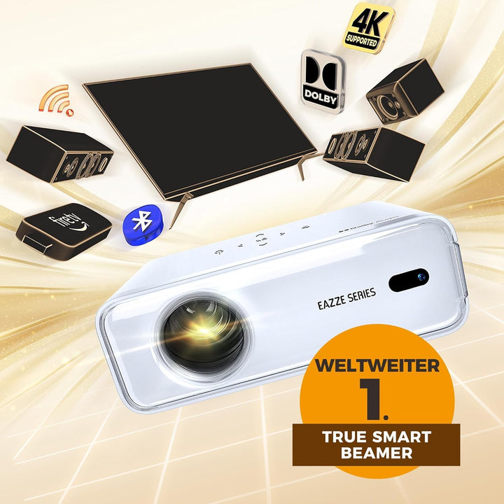 Heimkino Beamer Full HD 1080P mit Netflix, WiFi 6 &amp; Dolby Audio - Bild 7