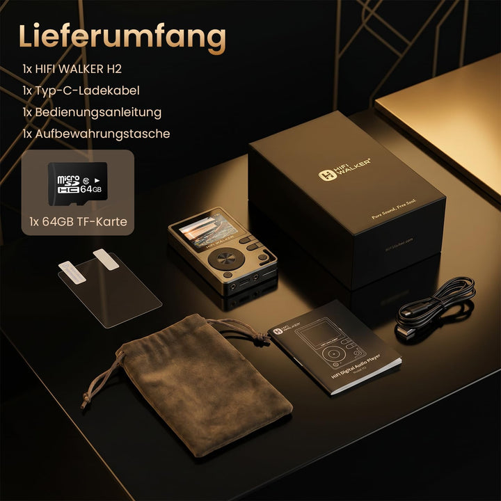 MP3-Player Bluetooth 5.2 Hi-Res FLAC mit 64 GB microSD schwarz - Bild 9