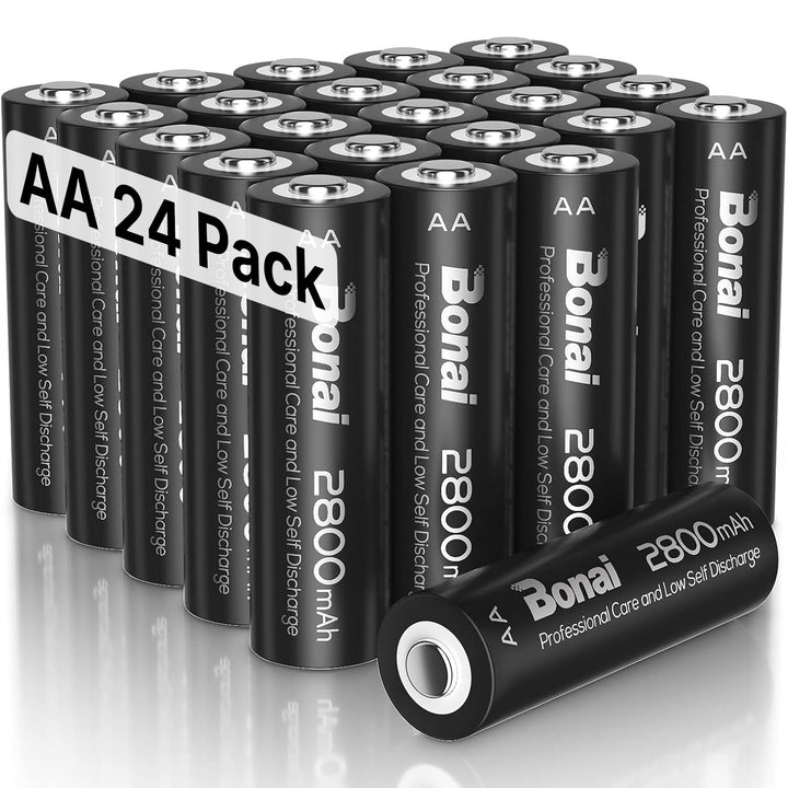 AA Akku NiMH 2800mAh 24er-Pack vorgeladen wiederaufladbar