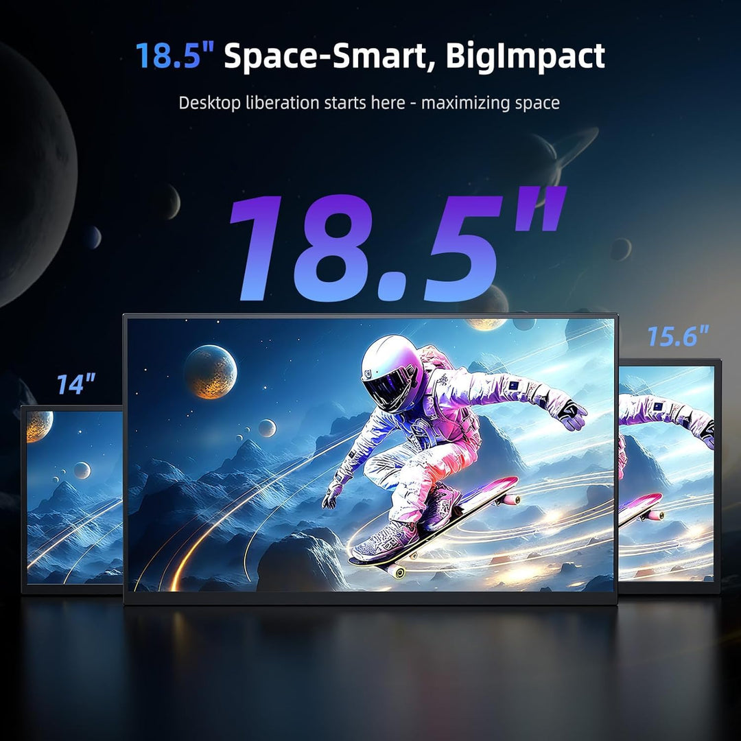 Portabler Monitor 18,5 Zoll 120Hz FreeSync 1080P mit Schutzhülle - Bild 2