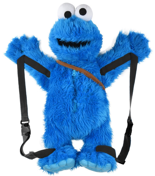Krümelmonster Rucksack 3D Plüsch Sesamstrasse ca. 60 cm Blau
