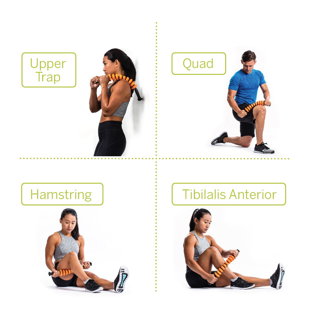 Massage Stick Sanduhr-Design fuer Muskelregeneration gruen - Bild 7