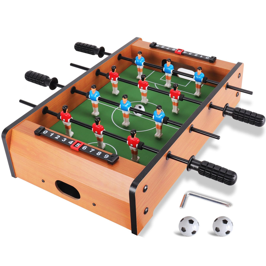 Mini Tischkicker klappbar für Kinder, Edelstahlstangen, 51x31cm