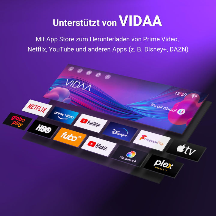 Smart TV 25 Zoll Full HD LED randlos VIDAA WLAN Triple Tuner - Bild 2