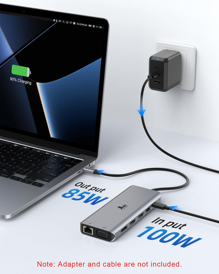 Dockingstation 13-in-1 Triple Display USB-C mit 8K DP, 2x HDMI, 100W PD - Bild 5