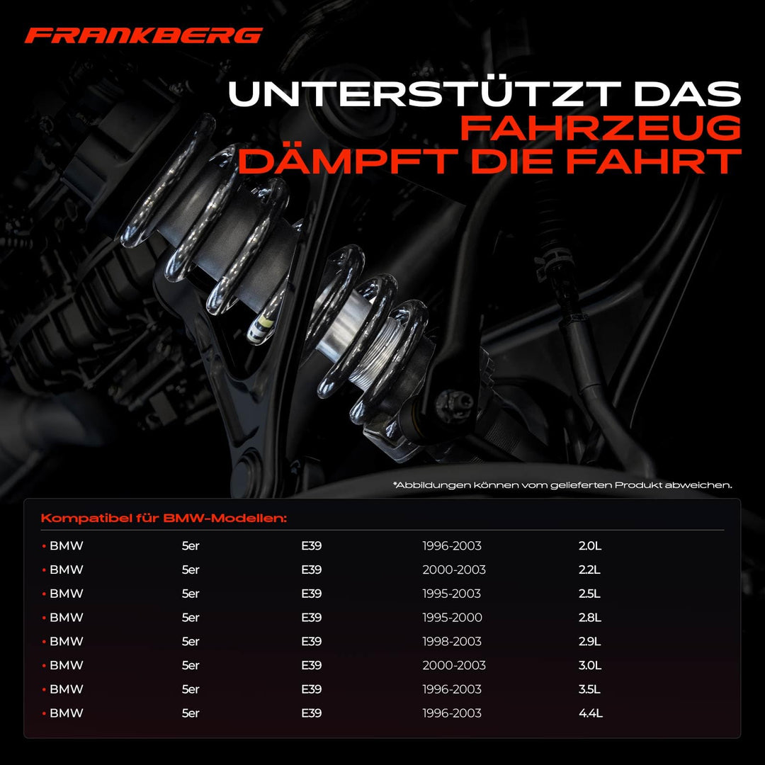 Fahrwerksfedern Hinterachse 2er-Set für BMW 5er E39 M-Technik - Bild 3