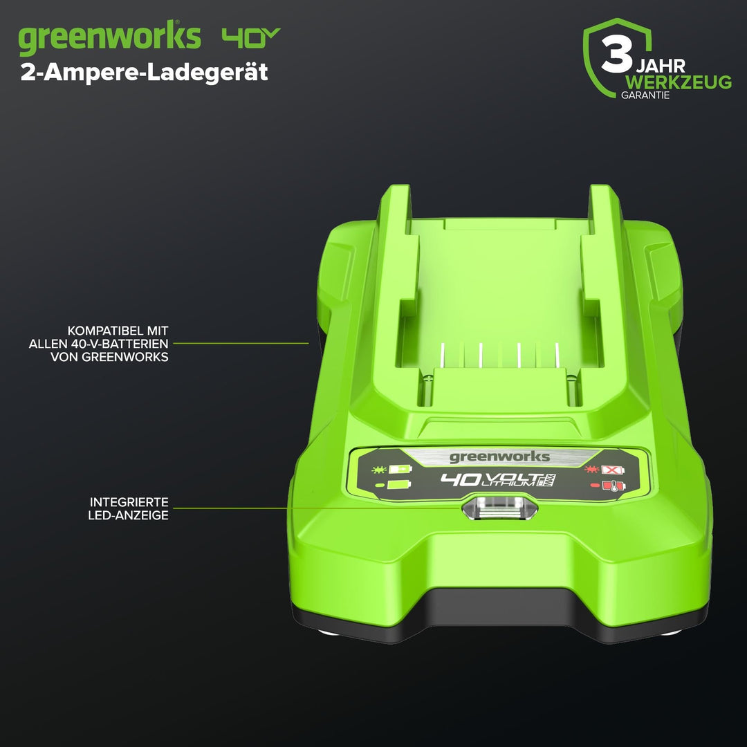 Akku-Ladegerät 40V für Greenworks-Akkus, schnelles Laden - Bild 2