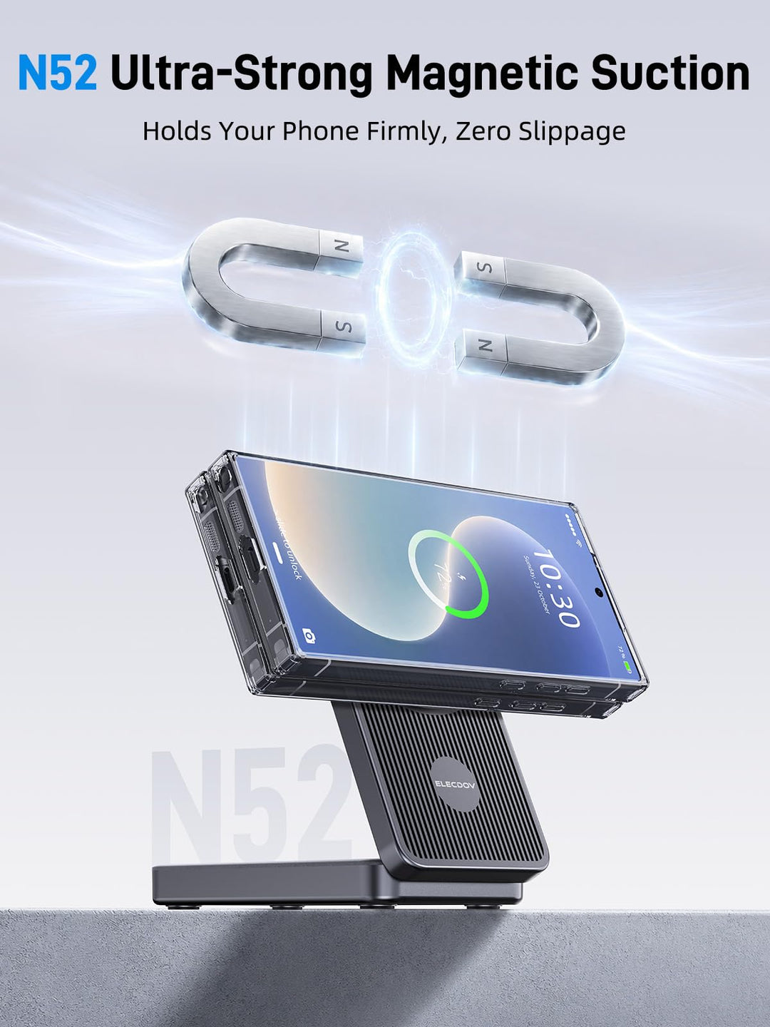 3-in-1 Ladestation Kabellos faltbar fuer Samsung Galaxy und Watch - Bild 5