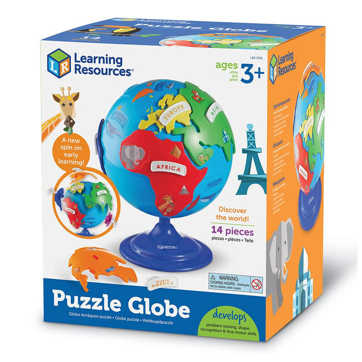 Puzzle-Globus Kinder 6 Kontinente mit Steckteilen ab 3 Jahren - Bild 5