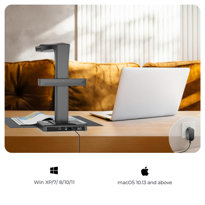 Buchscanner 16 MP A3 mit OCR und Laser-Abflachung fuer Windows &amp; macOS - Bild 8