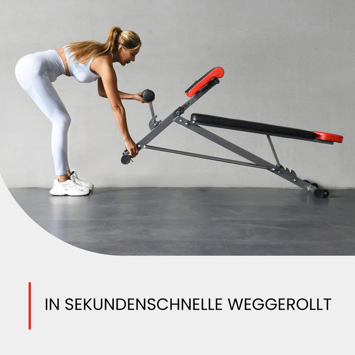 Hantelbank Multifunktional mit Bauch- und Rückentrainer 25 Übungen - Bild 7