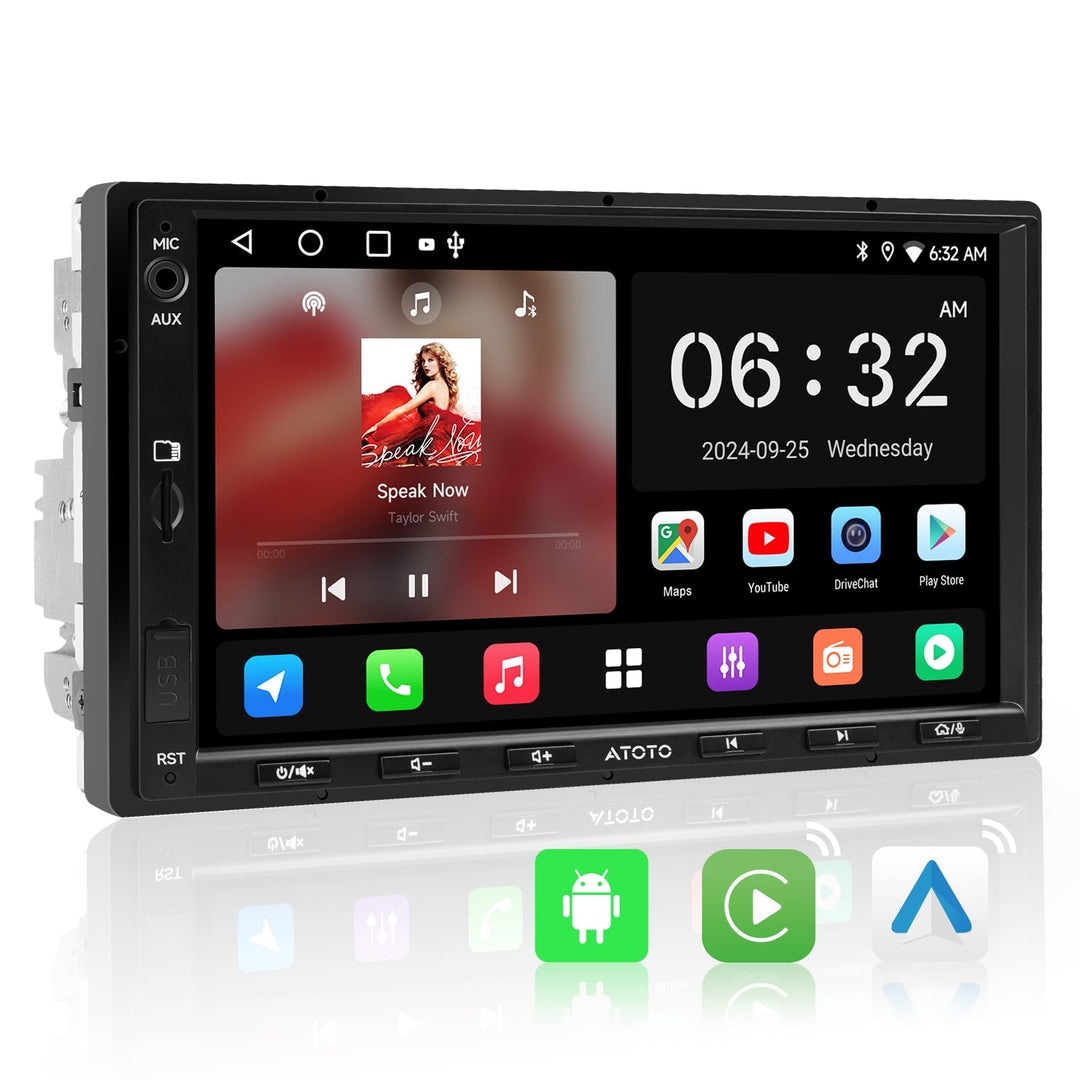 Doppel-DIN Autoradio 7" Android mit CarPlay &amp; Android Auto 2G+32G