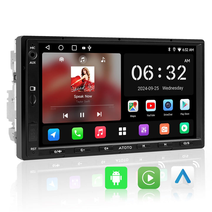 Doppel-DIN Autoradio 7" Android mit CarPlay &amp; Android Auto 2G+32G
