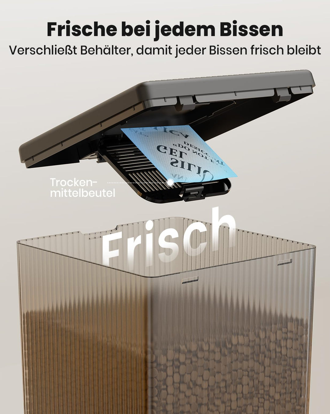 Futterautomat 2 Katzen 5L Trockenfutter mit Sprachaufzeichnung - Bild 2