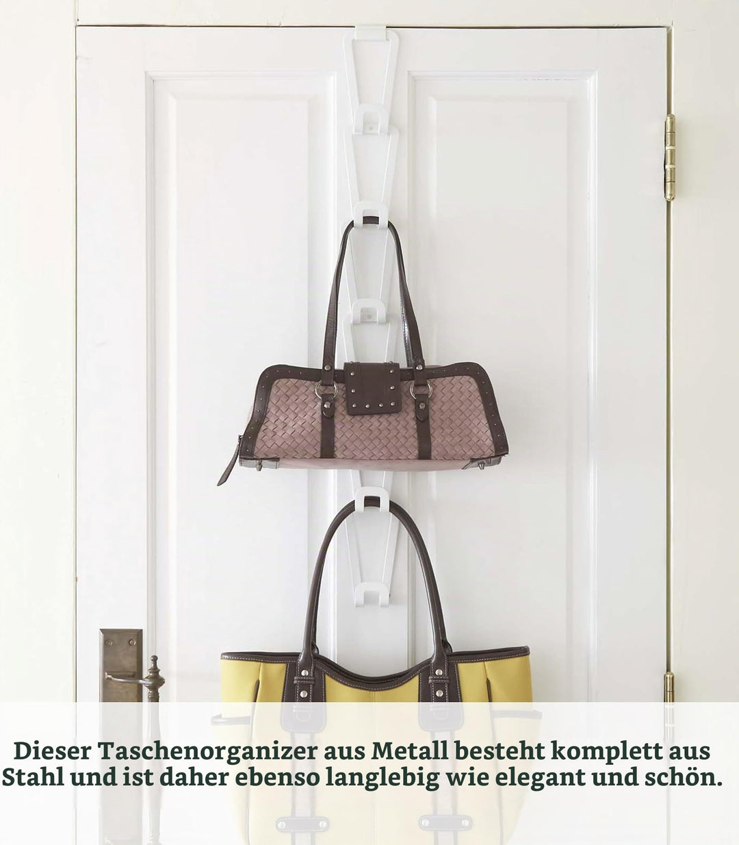 Taschengarderobe zum Hängen modular erweiterbar Weiss - Bild 2