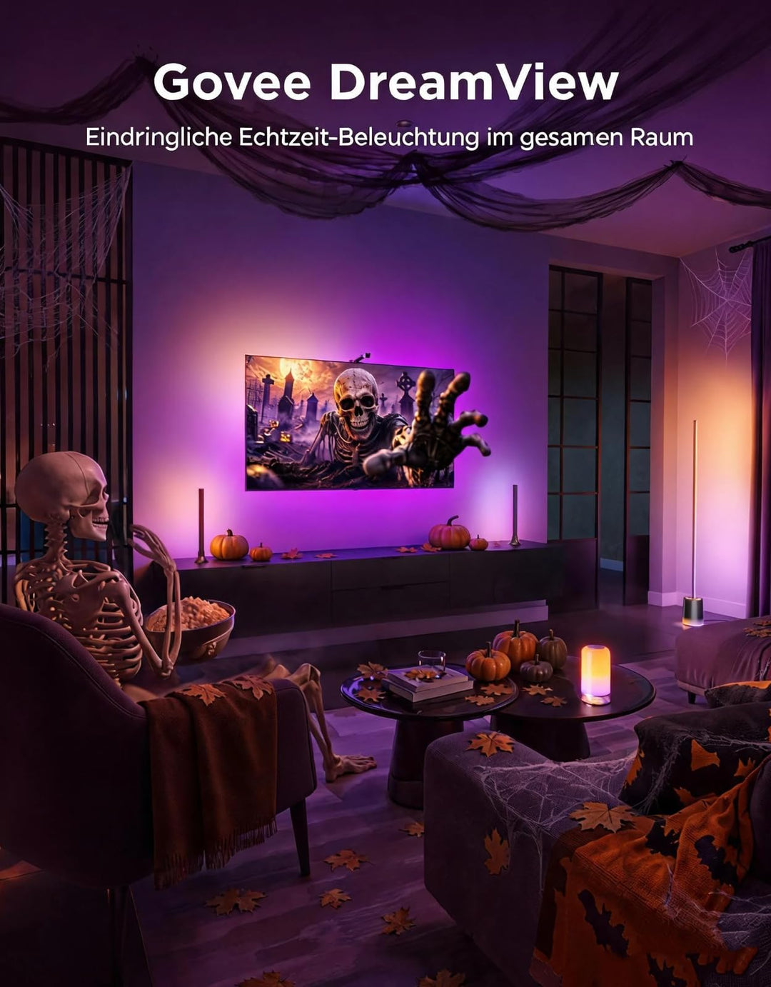 TV Hintergrundbeleuchtung RGBICW 75-85 Zoll mit Fish-Eye-Korrektur - Bild 2
