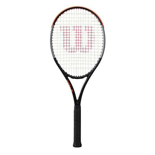 Tennisschläger Burn 100 V4.0 Freizeitspieler Schwarz/Orange