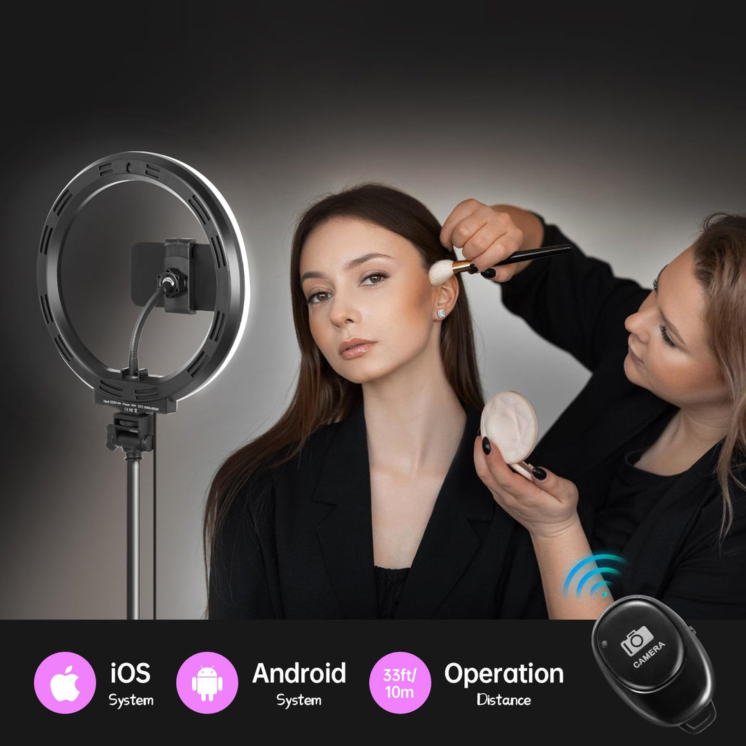 Ringlicht 10 Zoll RGB mit Stativ und Handyhalter dimmbar - Bild 6