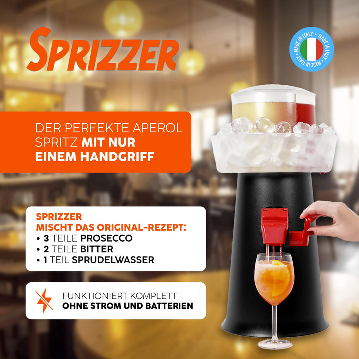 Spritz-Dispenser manuell mit Eisbehälter 3L für 18-20 Gläser - Bild 2