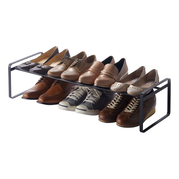 Schuhregal ausziehbar stapeelbar Stahl 41-70 cm fuer Flur