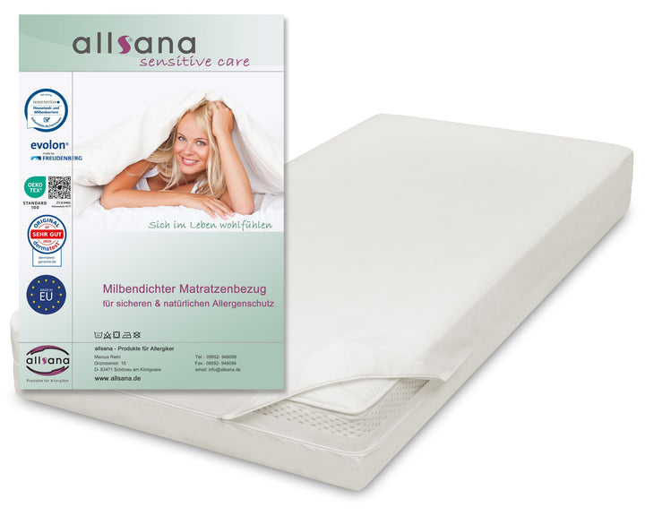 Matratzenbezug Milbenschutz Encasing 80x200x20 cm für Allergiker