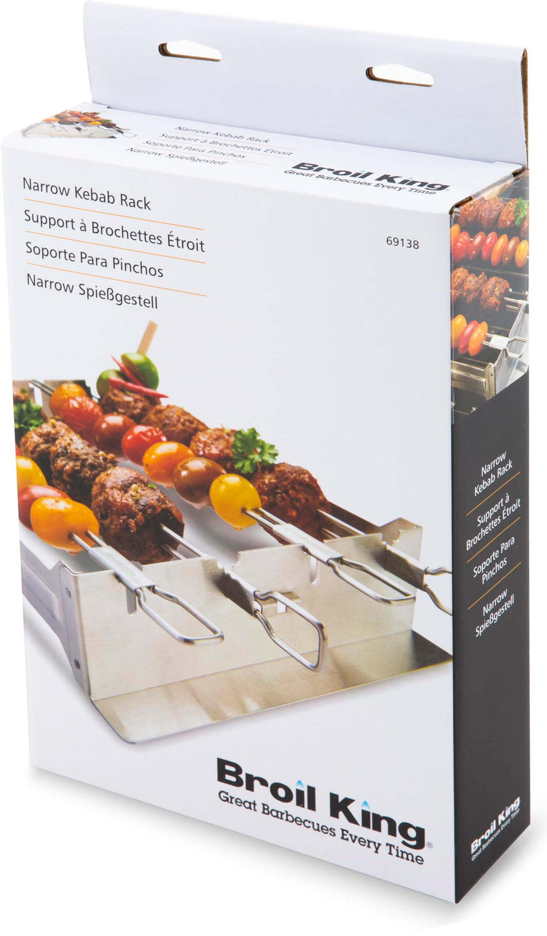 Spiessgestell für Grill Edelstahl mit 4 Doppelspiessen 30,5 cm - Bild 7