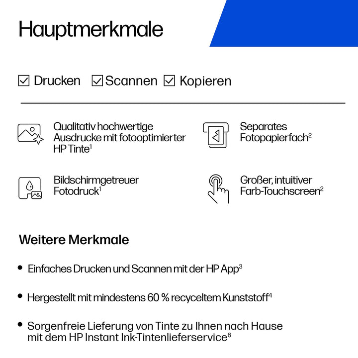 Multifunktionsdrucker Tintenstrahl A4 mit ADF Fotodruck WiFi USB - Bild 4