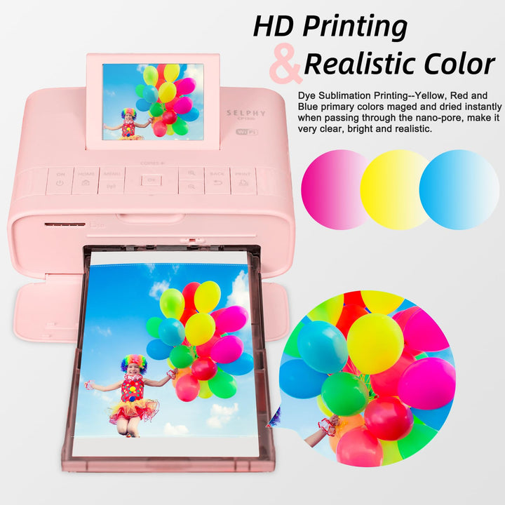 Fotopapier mit Tintenkassetten 10x15 cm Farbsublimation 216 Blatt - Bild 2