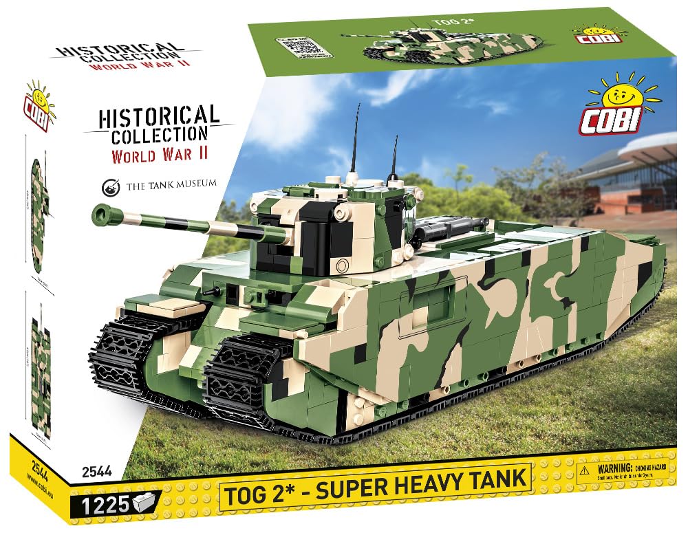 Klemmbaustein-Panzer TOG 2 Super Heavy Tank 1225 Teile WWII - Bild 8