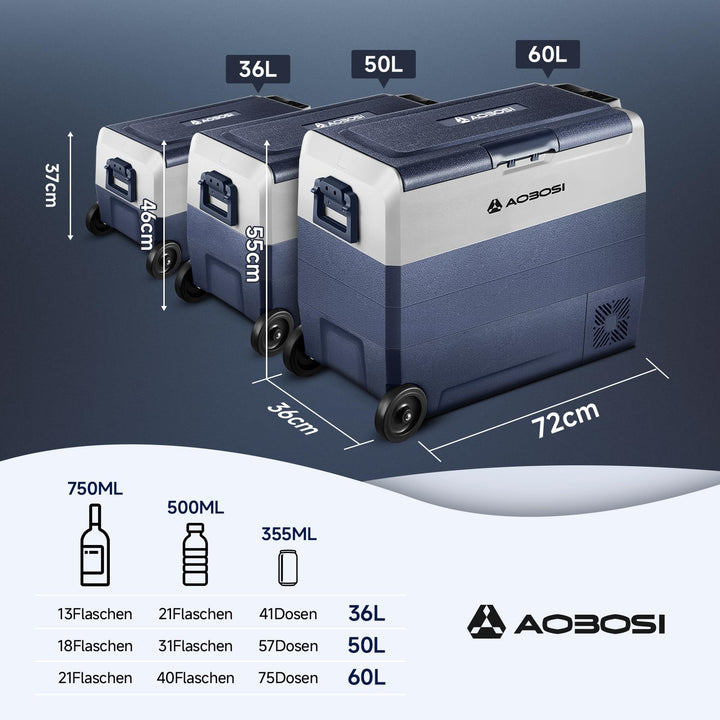 Kompressor Kühlbox 50L Dual Zone -20°C bis 20°C mit App 12V 230V - Bild 7