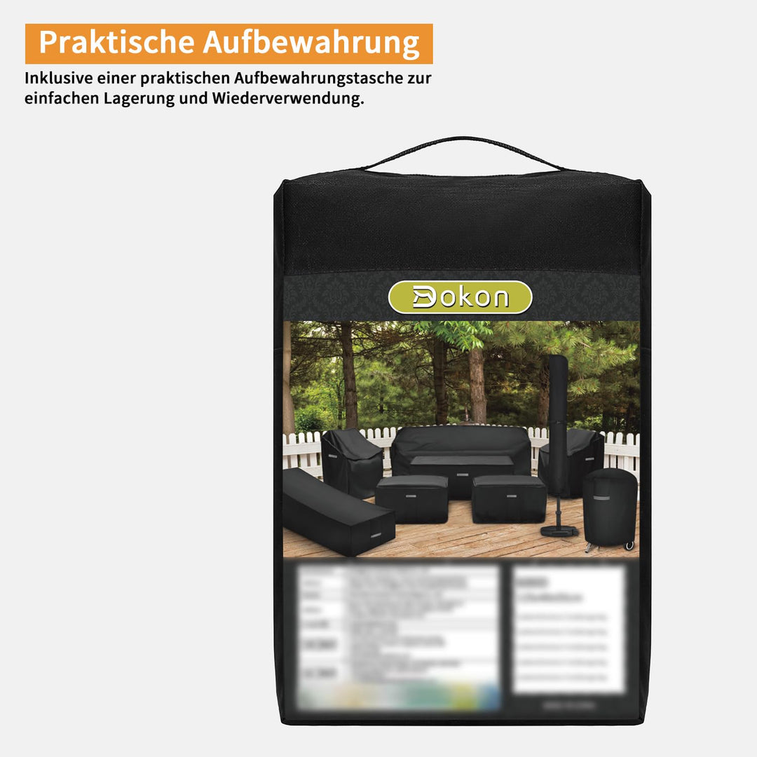 Schutzhülle Lounge-Ecksofa L-Form Oxford wasserdicht 250x250cm - Bild 7