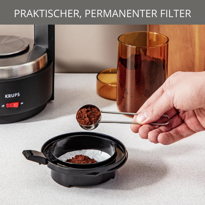 Filterkaffeemaschine Druckbrühsystem 1L Permanentfilter 8-12 Tassen - Bild 5